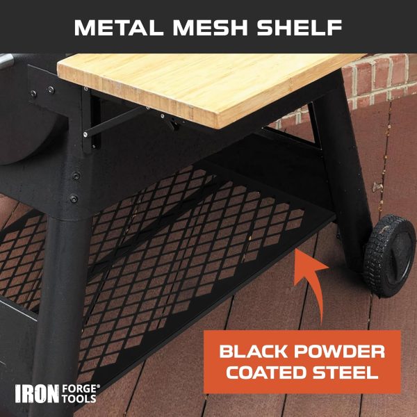 Traeger Grill Shelf Metal Weather Resistant Iron Forge Tools-3