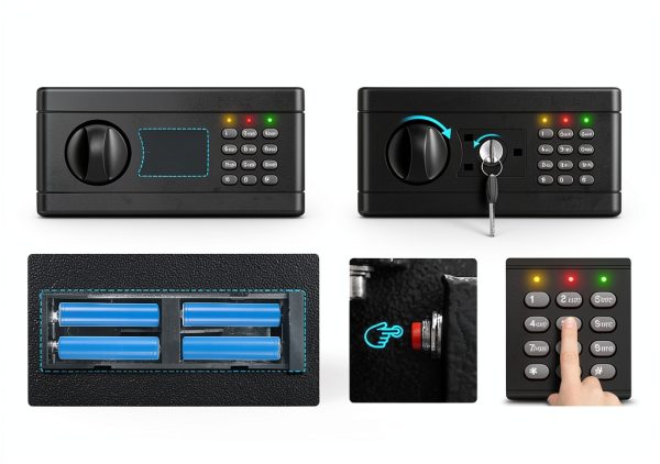 Surtisita Home Safe Alloy Steel Electronic Lock Fireproof-6