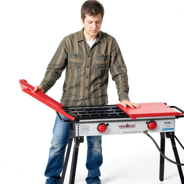 Camp Chef Folding Side Shelf Set Barbecue Accessory-4