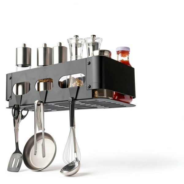 JKLESA Grill Storage Bin Iron Organizer Traeger Compatible-2