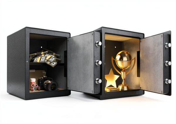 GOLDENKEY Electronic Safe Box Fingerprint Sensor Steel-4