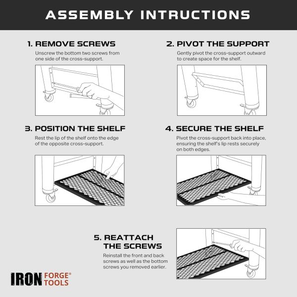 Traeger Grill Shelf Metal Weather Resistant Iron Forge Tools-6