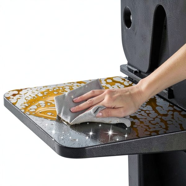 GORGERILA Foldable Grill Table Steel Black Weber Compatible-6