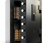 DAYI Biometric Fireproof Safe Alloy Steel Wall Mount-0