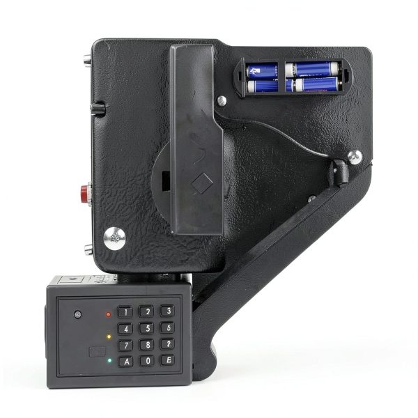 S AFSTAR Wall Safe Black Metal Key Lock Home Security-7