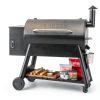 EasiBBQ Traeger Grill Storage Shelf Adjustable Iron Helper-6