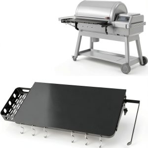 INIBBQINI Folding Front Shelf Traeger Grill Accessory-0