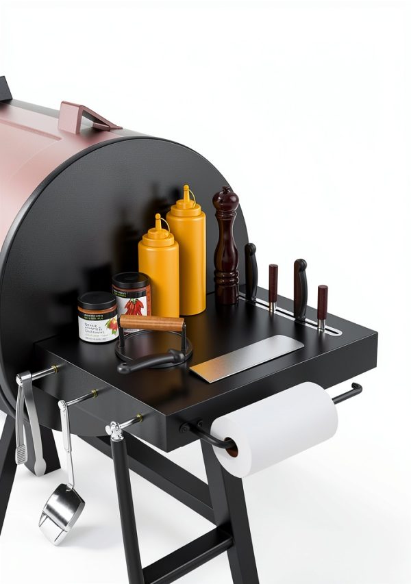 BBQ-PLUS Pit Boss Side Shelf Heavy-Duty Steel Extra Large-1