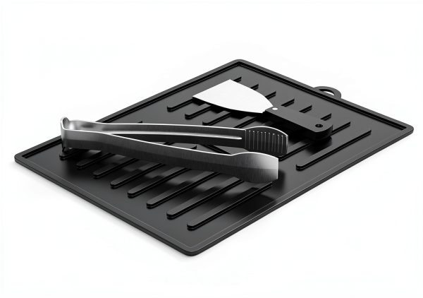 BBQ-PLUS Charcoal Grill Table Shelf Portable Storage Rack-3