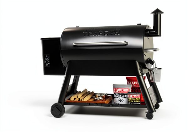 EasiBBQ Traeger Grill Storage Shelf Adjustable Iron Helper-2