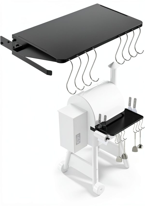 PHYESUVIN Folding Shelf Traeger Grill Accessories Iron-0