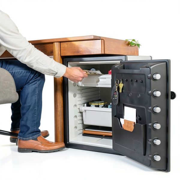 Master Lock Fireproof Safe 2Hr Protection Steel Security-5