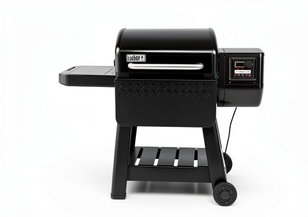 Weber Searwood 600 Pellet Grill Side Shelf Freestanding-4