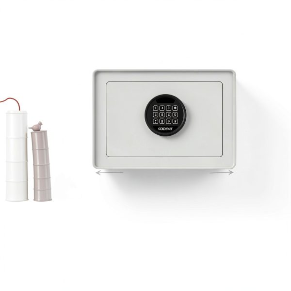 E68 White Hotel Safe Alloy Steel Modern Floor Wall Mount-3