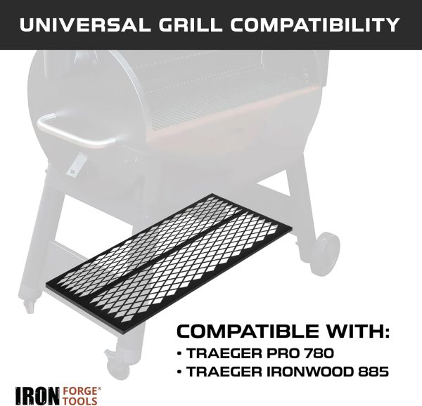 Traeger Grill Shelf Metal Weather Resistant Iron Forge Tools-2