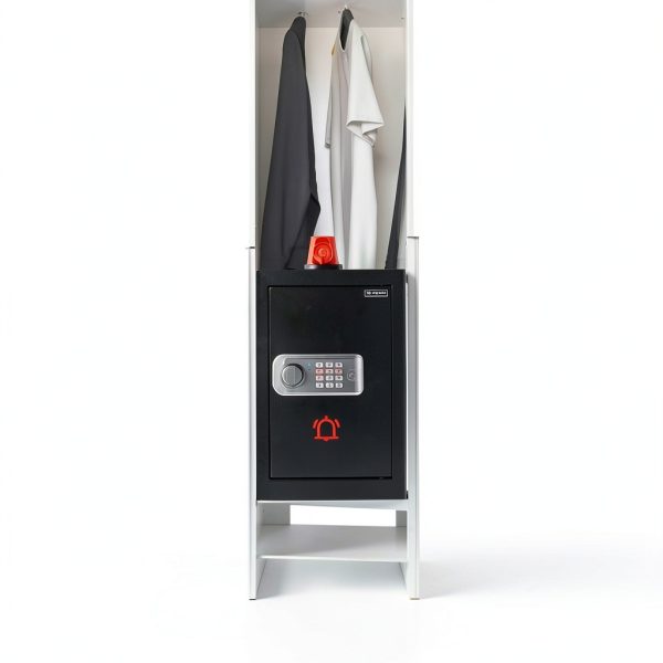 RETLLAS Fireproof Key Lock Safe Compact Hotel Home Security-6