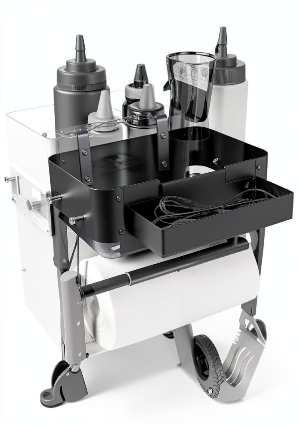 Pumdut Pellet Smoker Grill Caddy Steel Storage Rack Outdoor-0