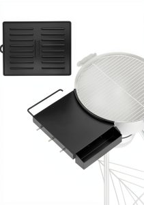 BBQ-PLUS Charcoal Grill Table Shelf Portable Storage Rack-0