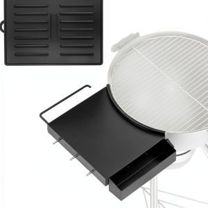 BBQ-PLUS Charcoal Grill Table Shelf Portable Storage Rack-0