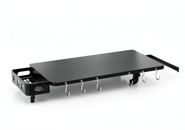 INIBBQINI Folding Front Shelf Traeger Grill Accessory-1