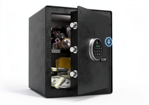 GOLDENKEY Electronic Safe Box Fingerprint Sensor Steel-0