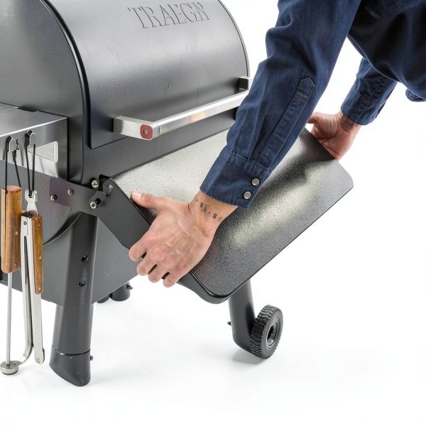 Traeger Folding Front Shelf Steel Grilling Accessory Pro-4