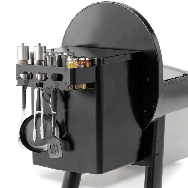 JKLESA Grill Storage Bin Iron Organizer Traeger Compatible-5
