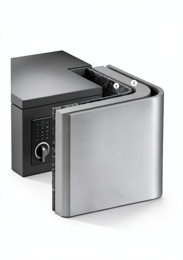 DAYI Biometric Fireproof Safe Alloy Steel Wall Mount-2