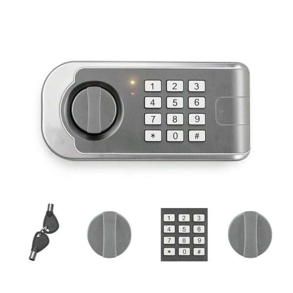 RETLLAS Fireproof Key Lock Safe Compact Hotel Home Security-1