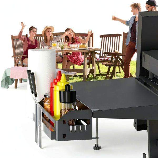 Oiyue Magnetic Griddle Caddy Iron Blackstone Grill Storage-5