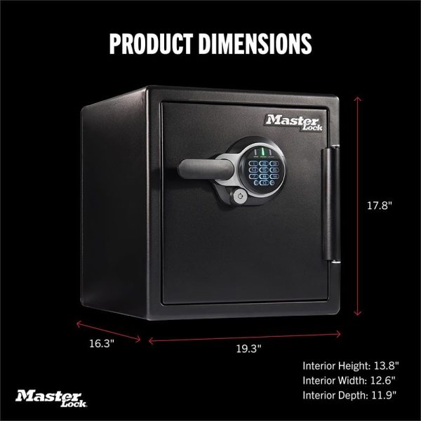Master Lock Fireproof Waterproof Safe Electronic Lock Steel-3