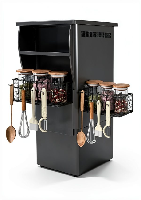 Viespe Magnetic Grill Shelf Iron Detachable Outdoor Storage-4