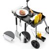 BBQ-PLUS Charcoal Grill Table Shelf Portable Storage Rack-7