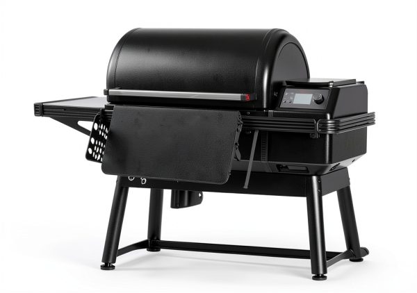 INIBBQINI Folding Front Shelf Traeger Grill Accessory-4