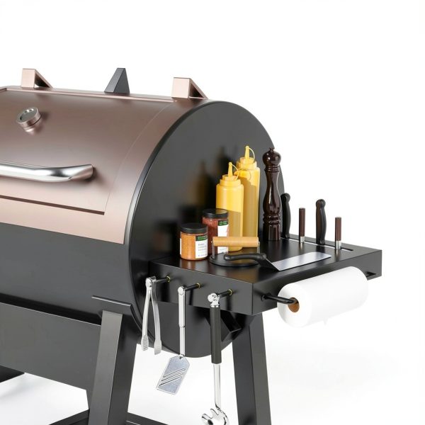 BBQ-PLUS Pit Boss Side Shelf Heavy-Duty Steel Extra Large-5