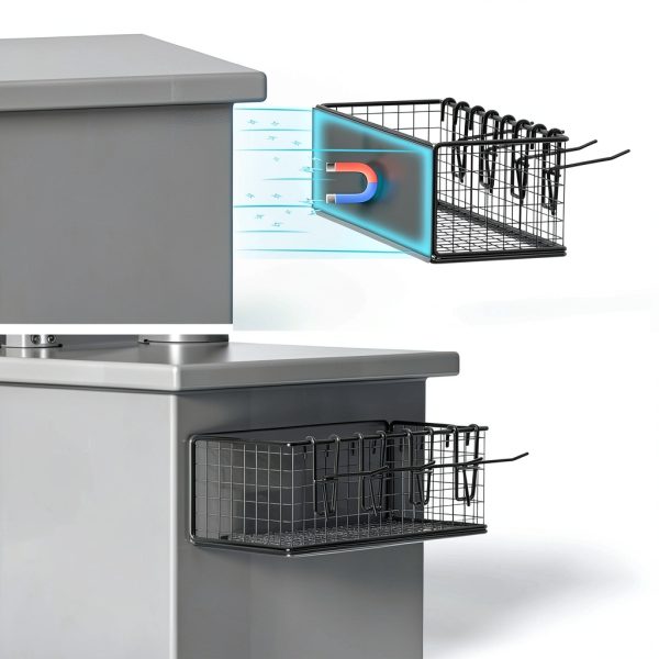 Viespe Magnetic Grill Shelf Iron Detachable Outdoor Storage-2