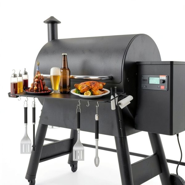 INIBBQINI Pro 780 Folding Shelf Traeger Grill Accessory-2