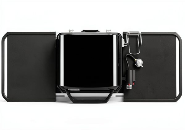 Weber Griddle Stand Collapsible Design Two Side Tables-6