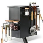 Viespe Magnetic Grill Shelf Iron Detachable Outdoor Storage-0