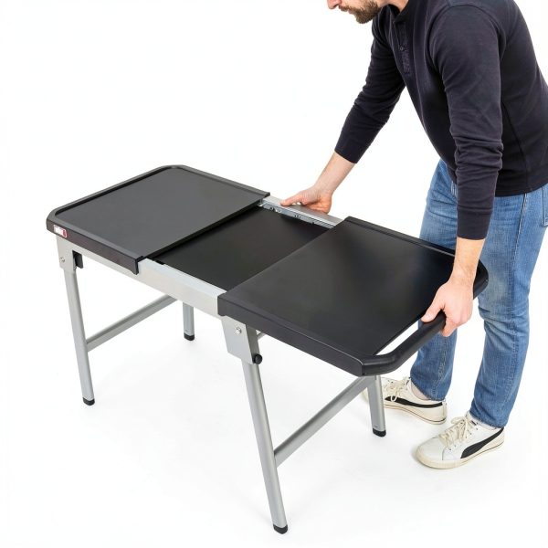 Weber Griddle Stand Collapsible Design Two Side Tables-7