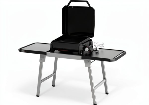 Weber Griddle Stand Collapsible Design Two Side Tables-4
