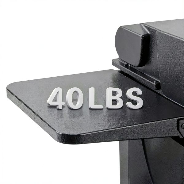 GORGERILA Foldable Grill Table Steel Black Weber Compatible-5