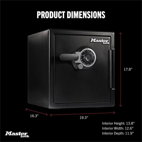 Master Lock Fireproof Safe 2Hr UL Classified Waterproof-2