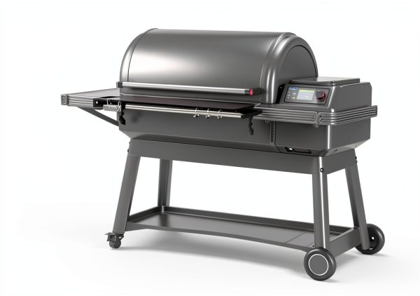 INIBBQINI Folding Front Shelf Traeger Grill Accessory-2