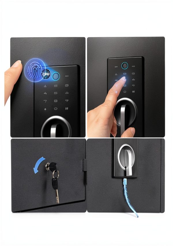 DAYI Biometric Fireproof Safe Alloy Steel Wall Mount-7