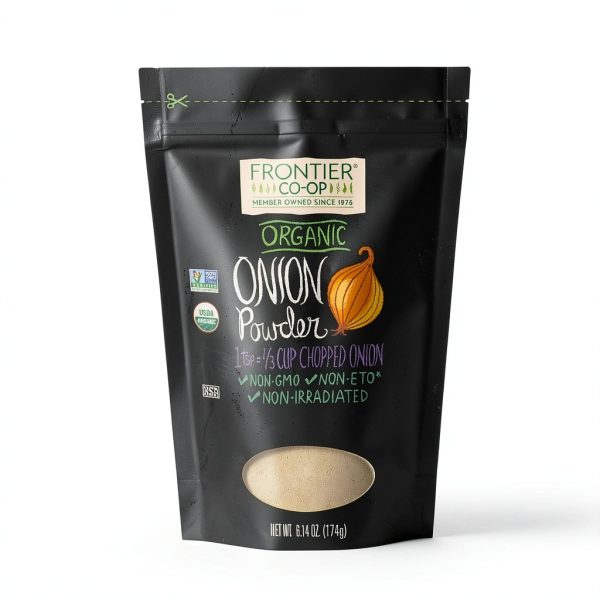 Organic Onion Powder Frontier Co-op 6.14 Ounce Kosher Resealable Bag-0