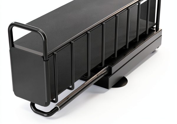 Under Sink Organizer Kitchen, 2 Tier Under Sink Organizers and Storage, Pull out Cabinet Organizer Shelf, Metal Drawer for Kitchen Bathroom Pantry Cabinet Closet Organization Rack, Black, 1 Pack-2