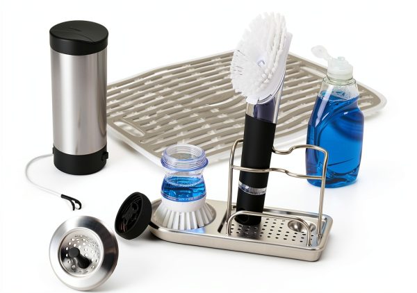 OXO Good Grips Stainless Steel Sink Caddy, Gray, A-1
